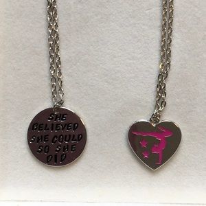 Girls gymnastics necklaces